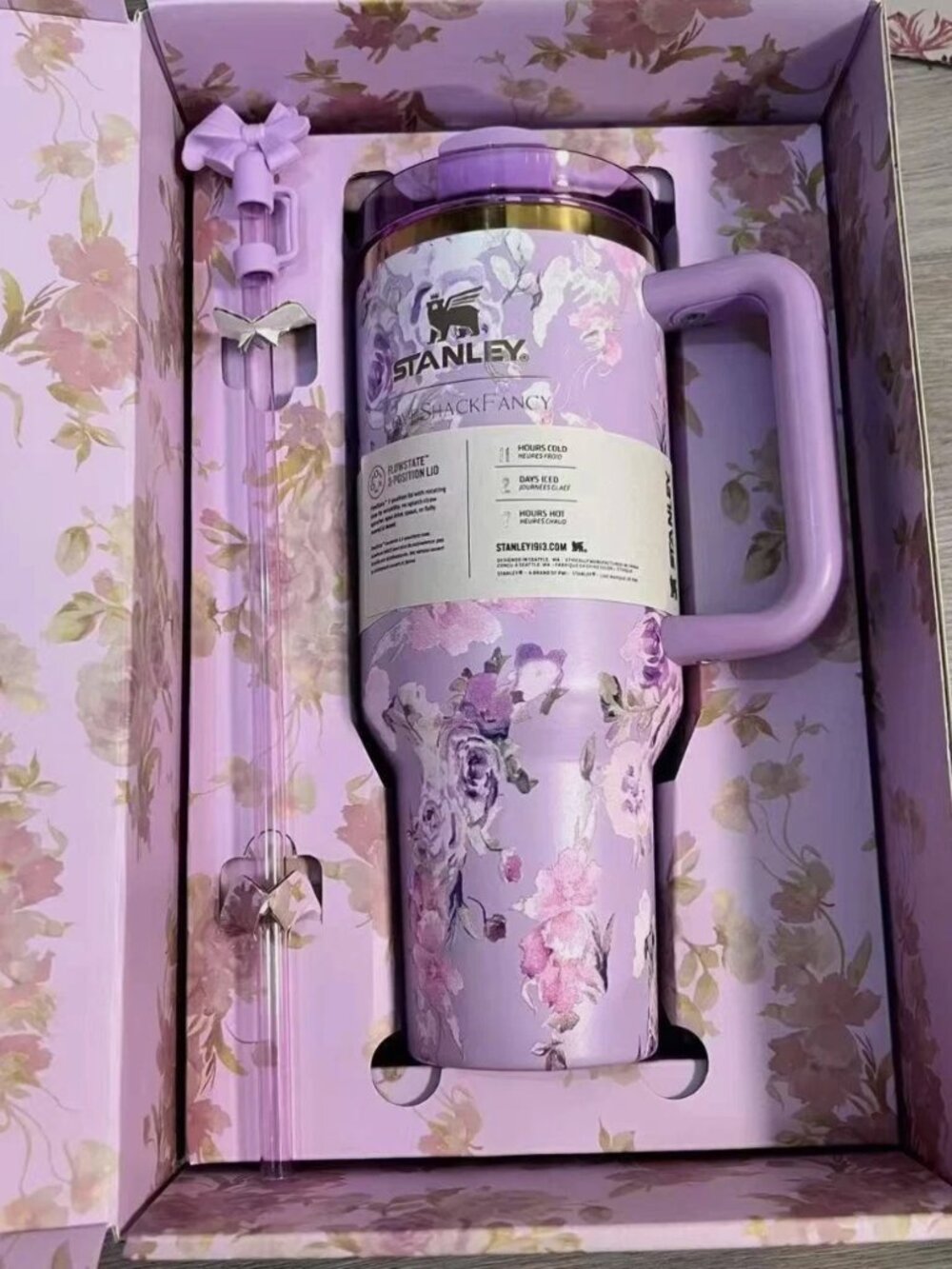 Stanley X Love Shack Fancy 40 oz Quencher H2.0 Tumbler Limited Edition